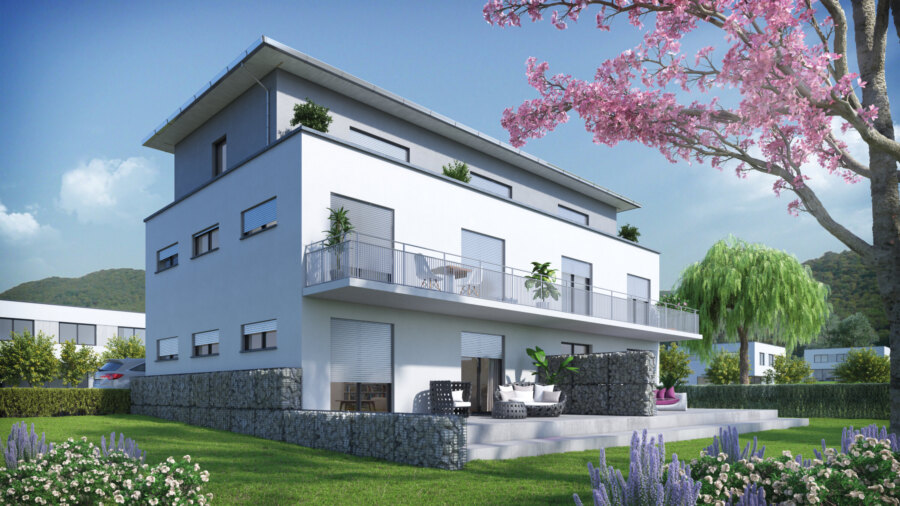 Façade équipée de volets roulants Alucolor Griesser