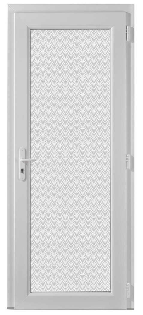 Porte SYbaie Grand Vitrage avec motif Osaka plein vitrage